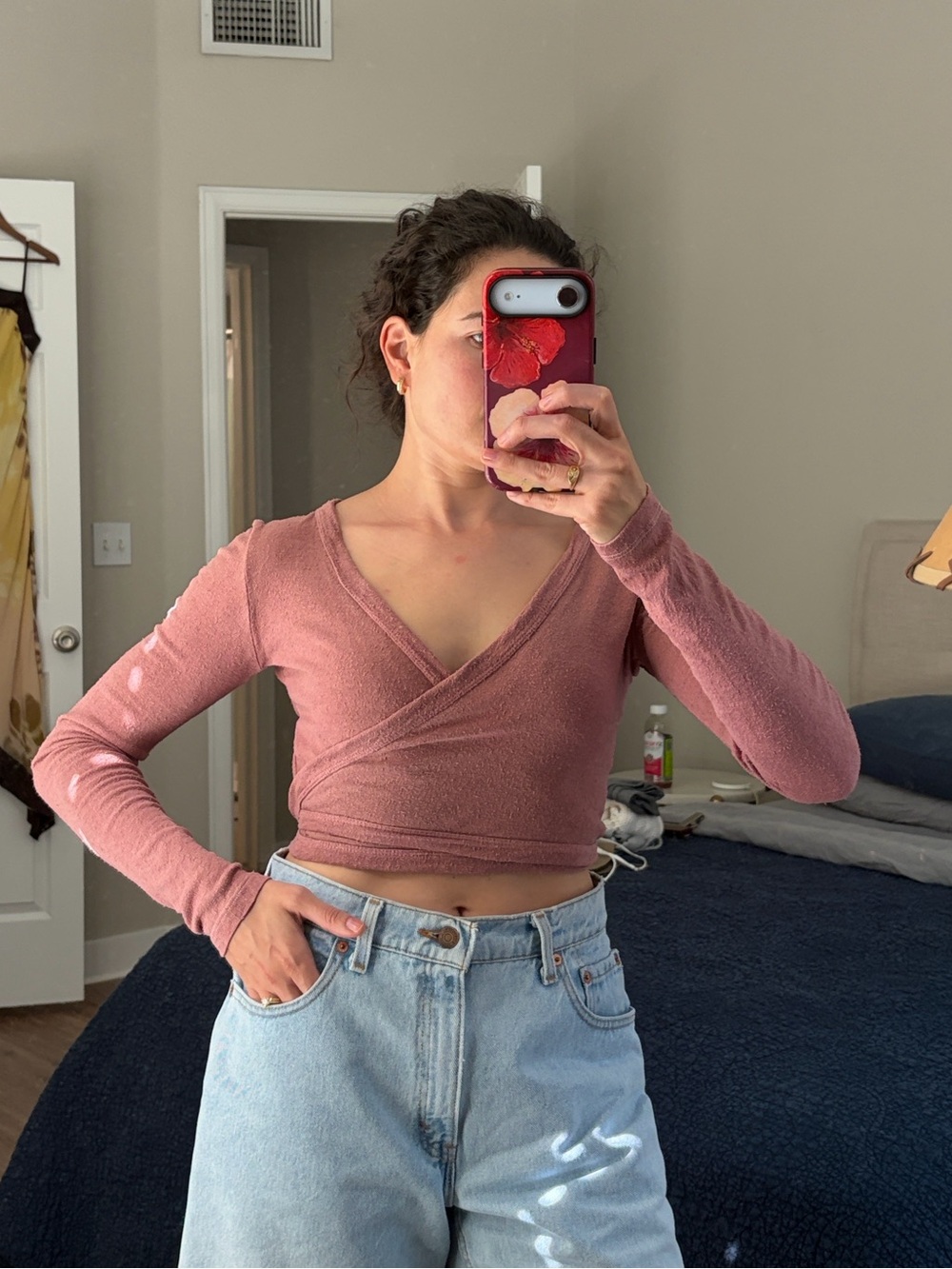 Ozma silk dance wrap top